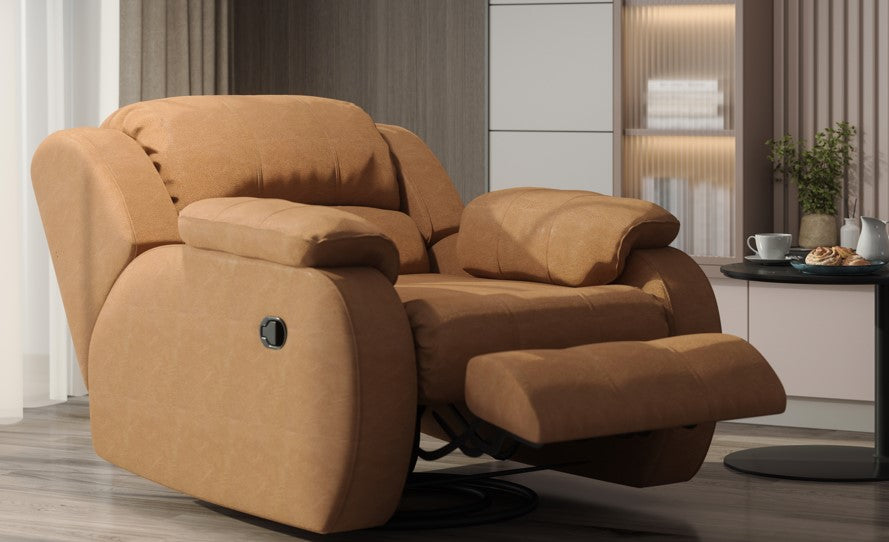 Drumroll Power Reclining Leather Chair