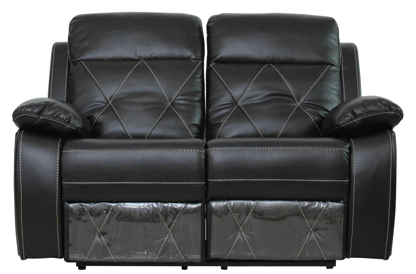 Martini Magic Leather Loveseat Recliner